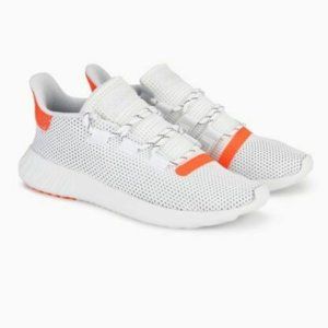 Adidas Tubular Dusk Men's White Solar Red Size 9.5
